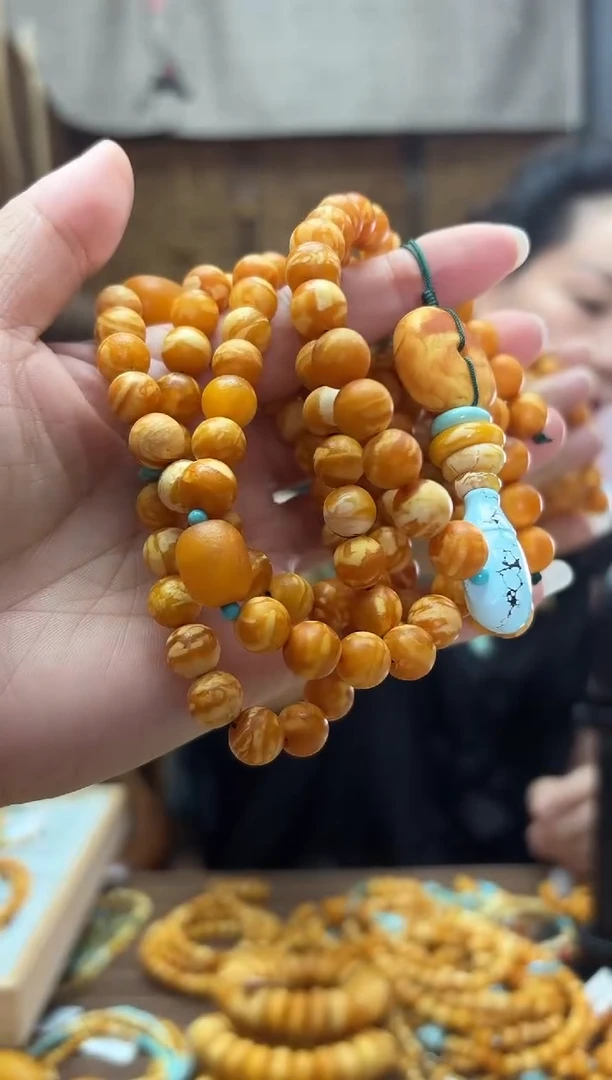 未镶嵌颈饰蜜蜡64.49g发一件设计款