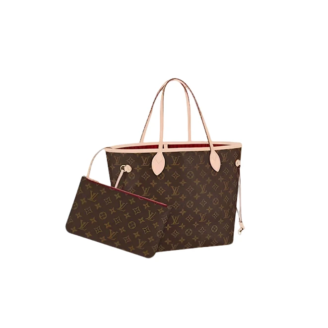 99新 LouisVuitton/路易威登 lv never full中号一套（红内）