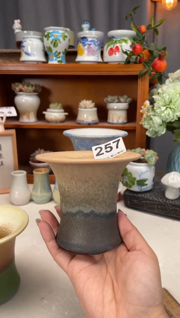 瓷片大***爱257知木小芳花盆编号