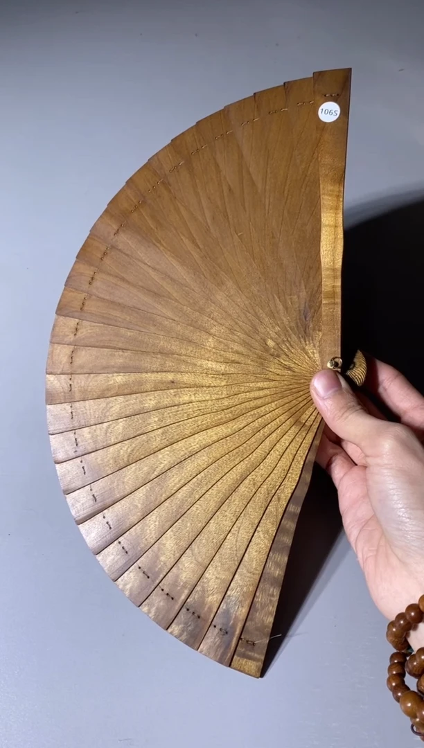 【闪购商品】金丝楠106号18cm金丝楠木小叶桢楠扇子