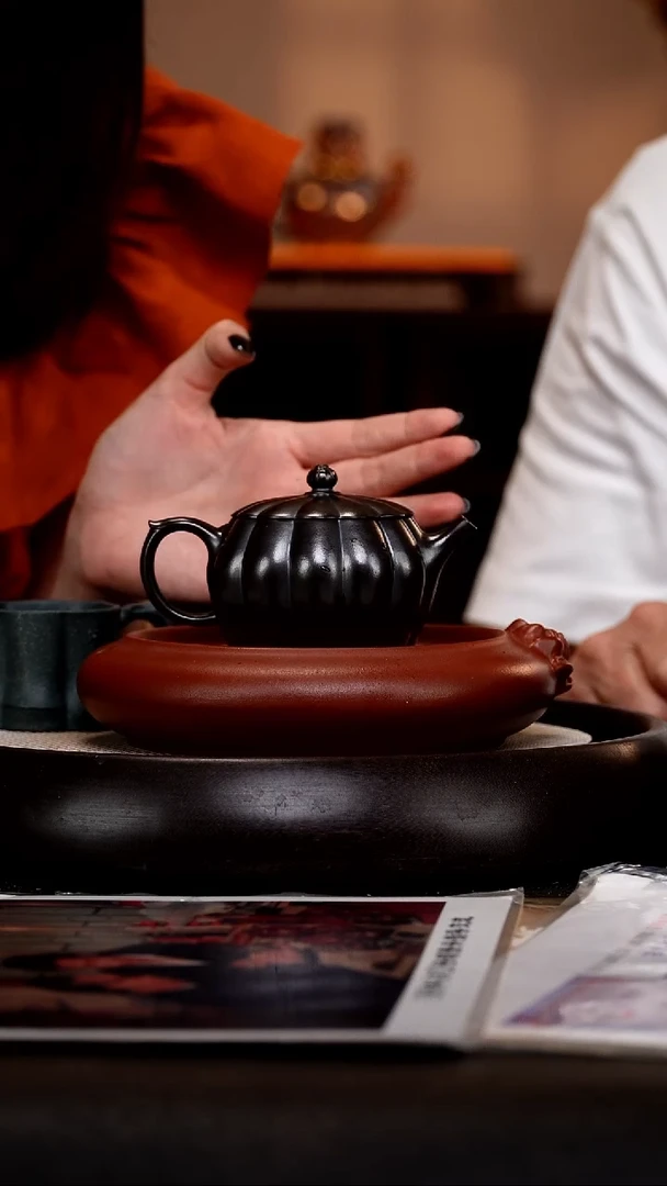 茶壶紫砂BYM47筋纹 古乌泥 230cc