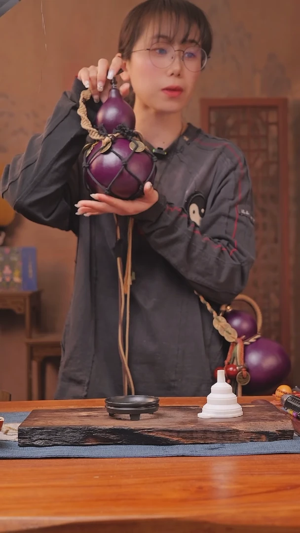 1266号链接精品大漆葫芦现货现发[一物一拍]（600-700ml）