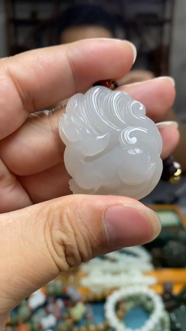 和田玉未镶嵌颈饰36