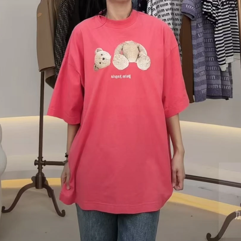 全新未使用 Palm Angels 粉色断头熊短袖T恤/xxs-l