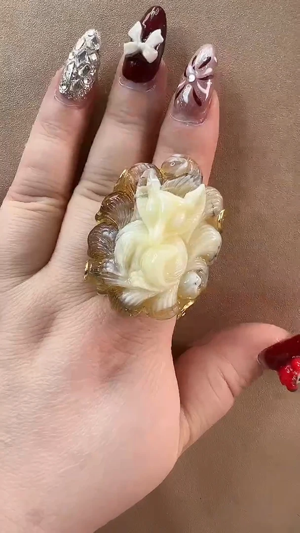 【闪购商品】琥珀戒指未镶嵌戒指
