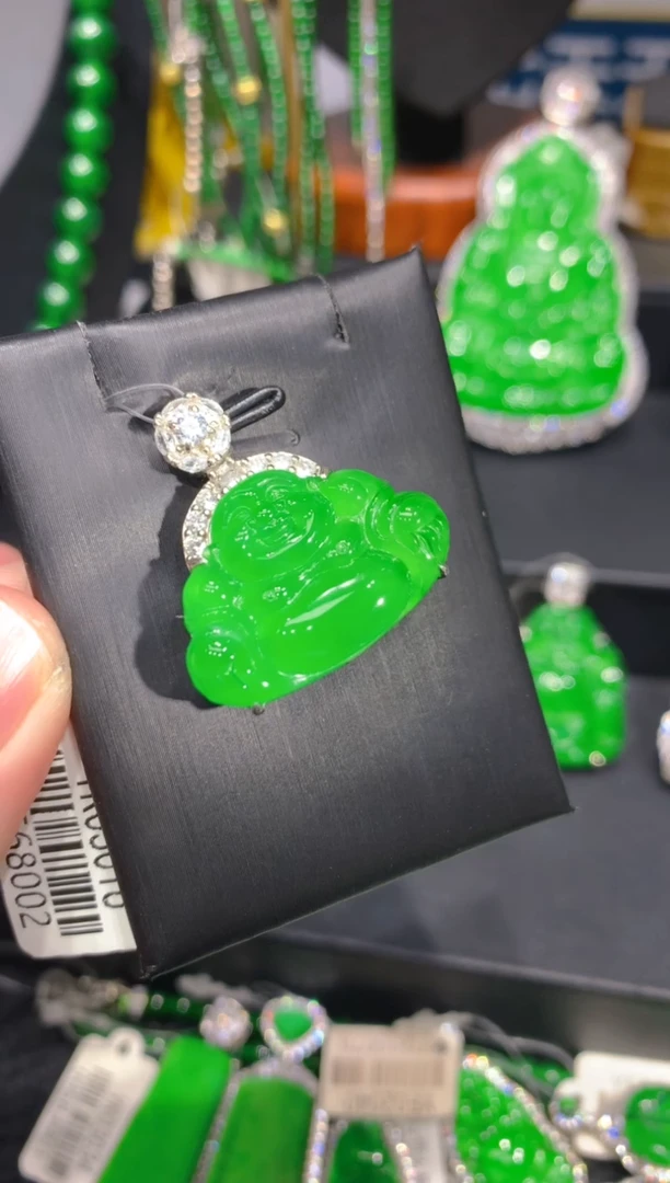 颈饰银S925镶嵌翡翠13一季