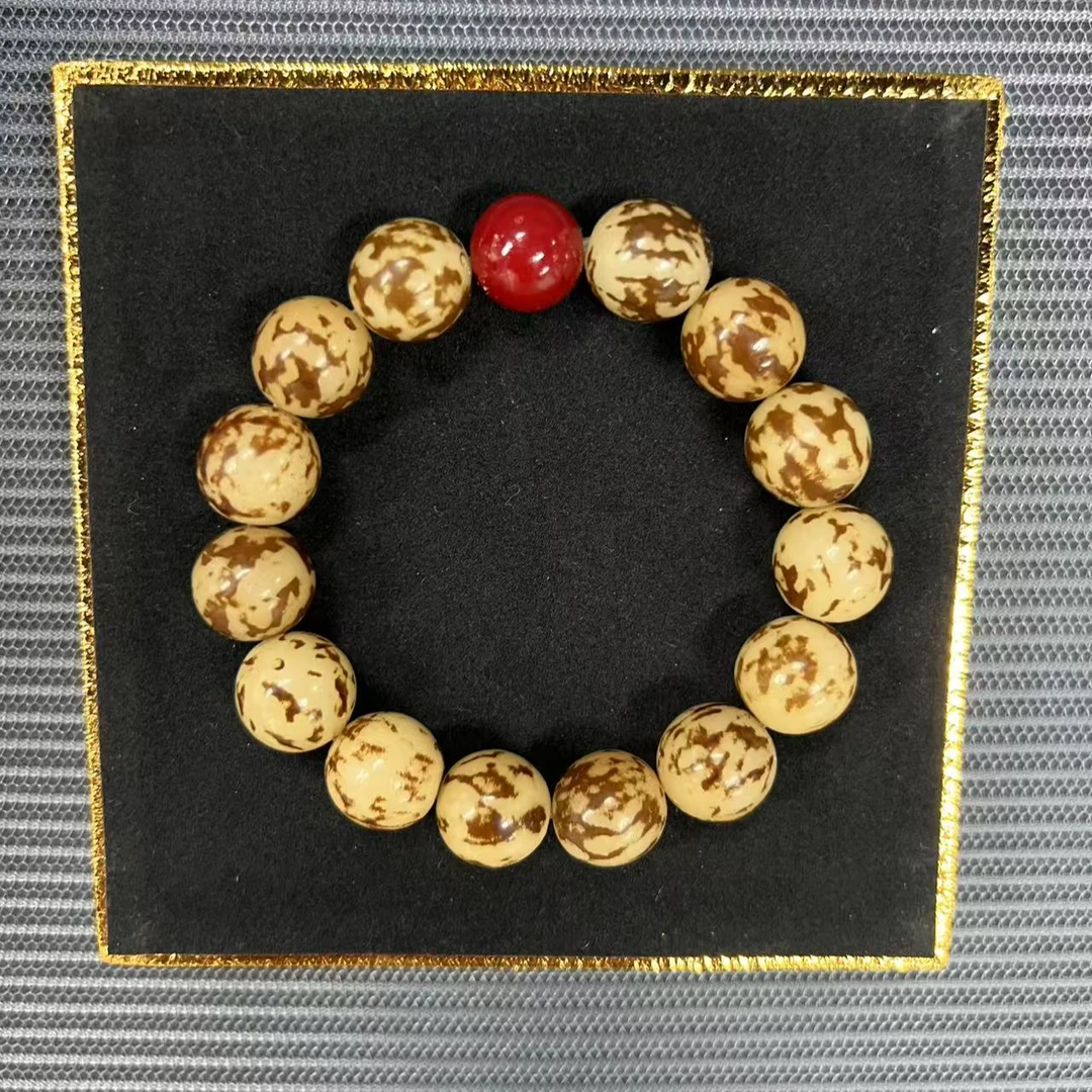 【魔程程专属】花根菩提奶酪小花手串 尺寸1.3 — 1.5