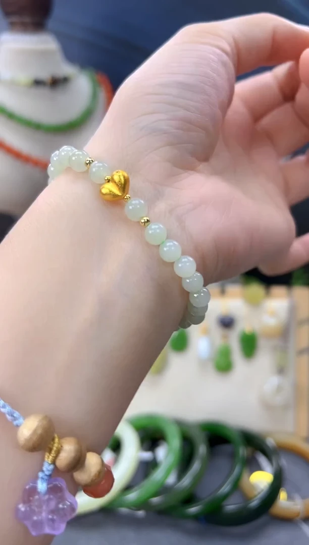 未镶嵌手串和田玉多样性拍一发一cg