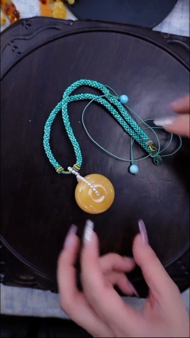 琥珀项链未镶嵌多样性发货一一一