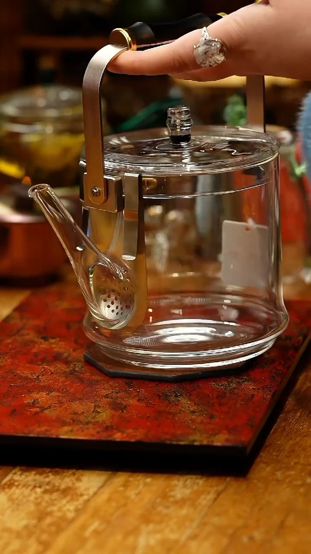 【闪购商品】禾器/透明君若壶/滤片款/紫光檀把