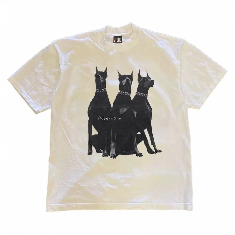 新疆棉！265g纯棉重磅正品！男女休闲宽松圆领印花夏季半袖T恤短袖