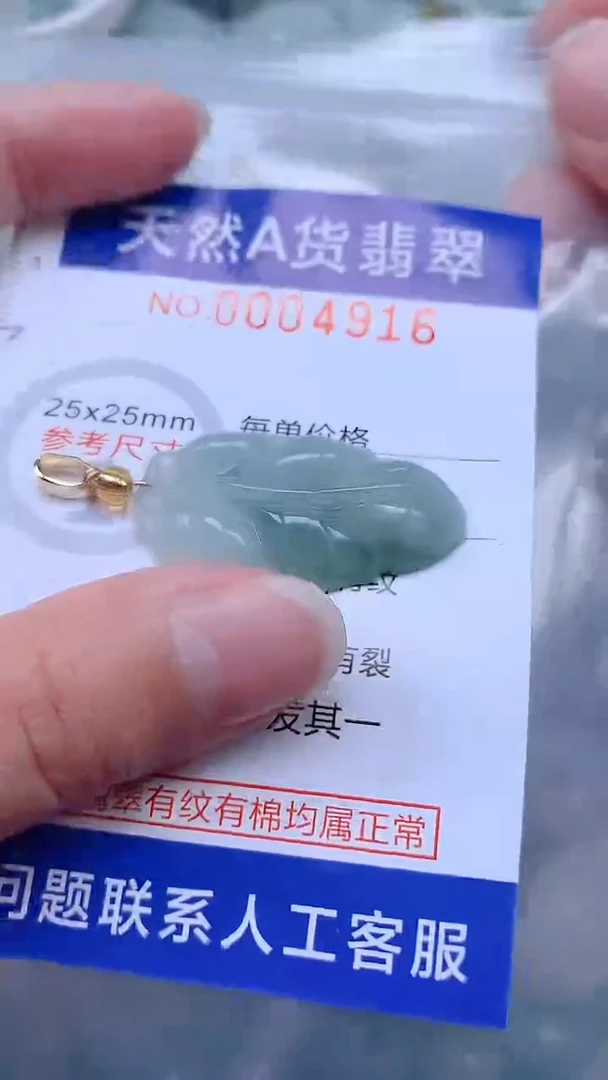 翡翠未镶嵌吊坠(不含链)1