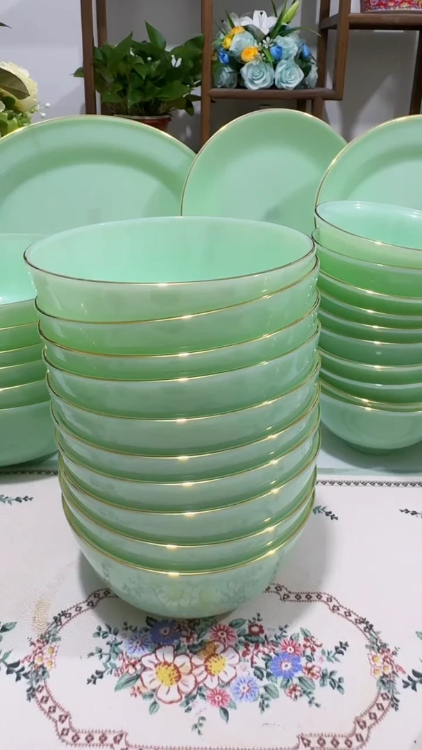 5.5英寸玉瓷碗10个口径13.8厘米