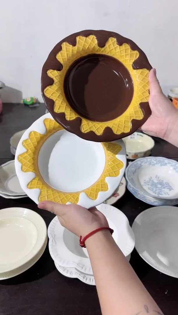 陶直播微瑕白+黑巧深盘