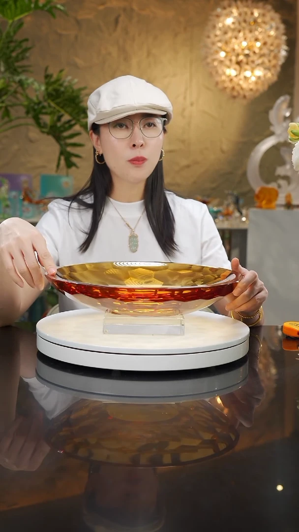 瓷片福利琥珀切面果盘