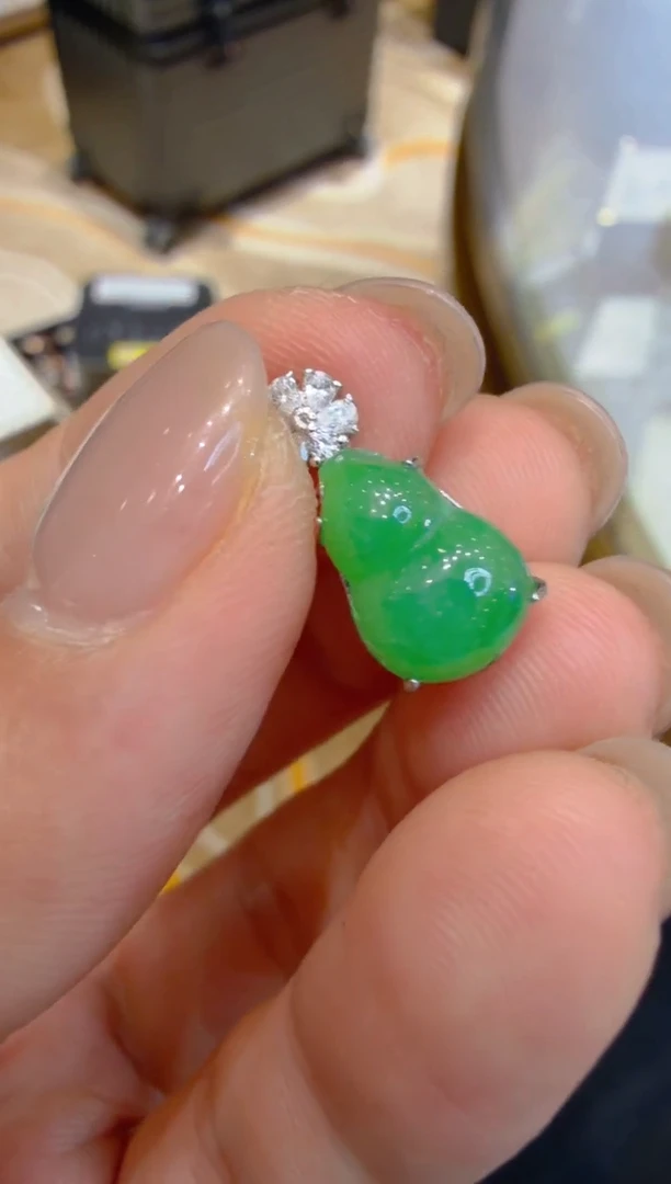 吊坠(不含链)银S925镶嵌翡翠多样性团购发一件