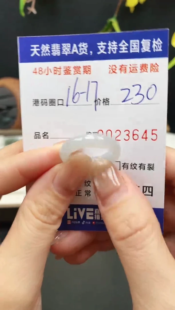 未镶嵌戒指翡翠3645