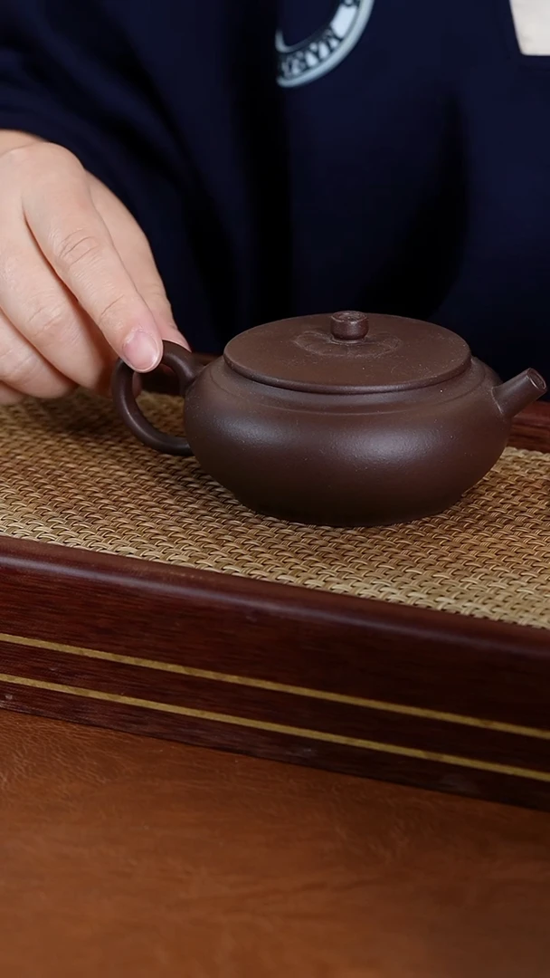 【闪购商品】紫砂茶壶紫泥锦鼓壶180cc