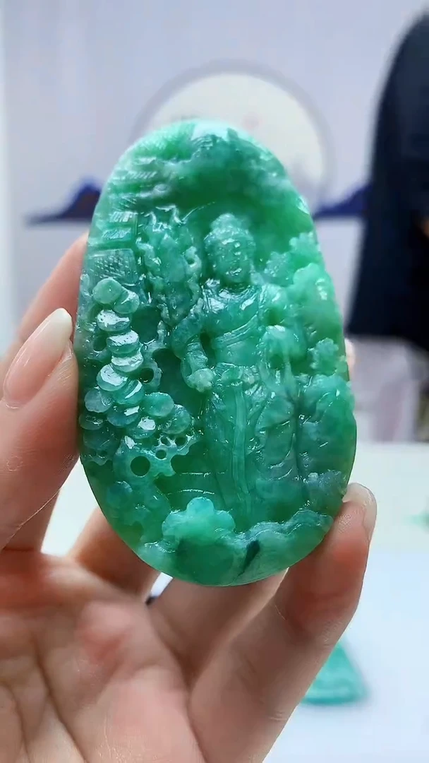 定制翡翠未镶嵌5145ms-毛货140观音