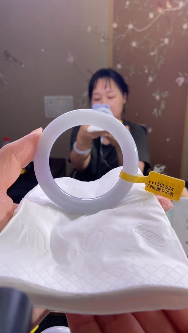 未镶嵌手镯翡翠53.4圈口d