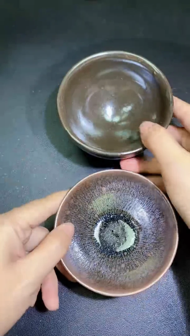 茶盏65两只微瑕
