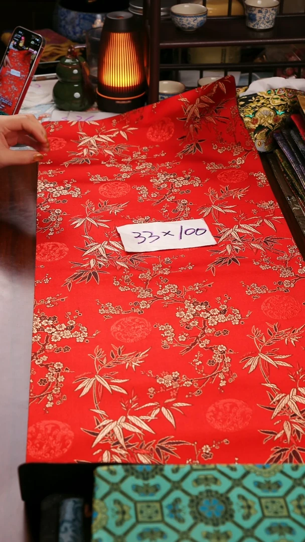 【花好月圆单面】中国风干泡织锦茶席33*100