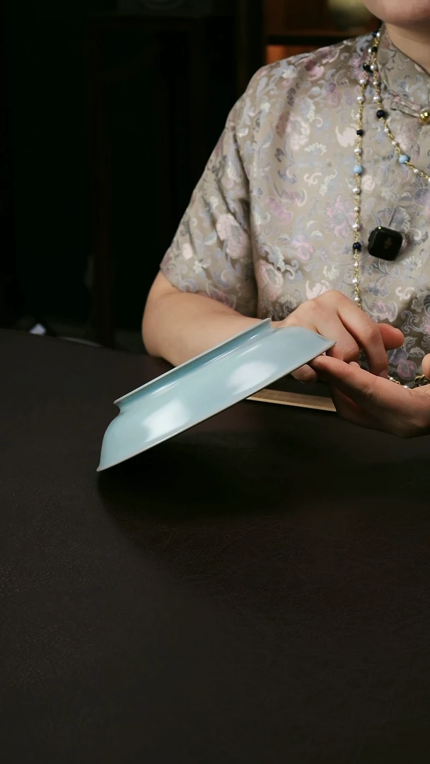 其他大号卷足汝窑盘73