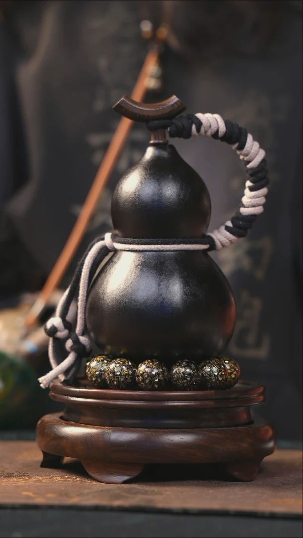 【闪购商品】YO115大漆酒葫芦不包手串及旋转底座