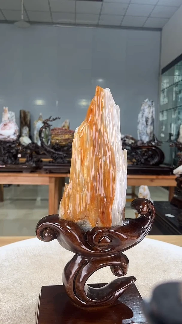 未镶嵌珠宝奇石硅化玉闲*328