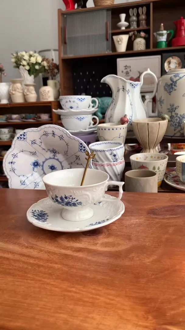 瓷【玛格丽特】咖啡杯【送勺】