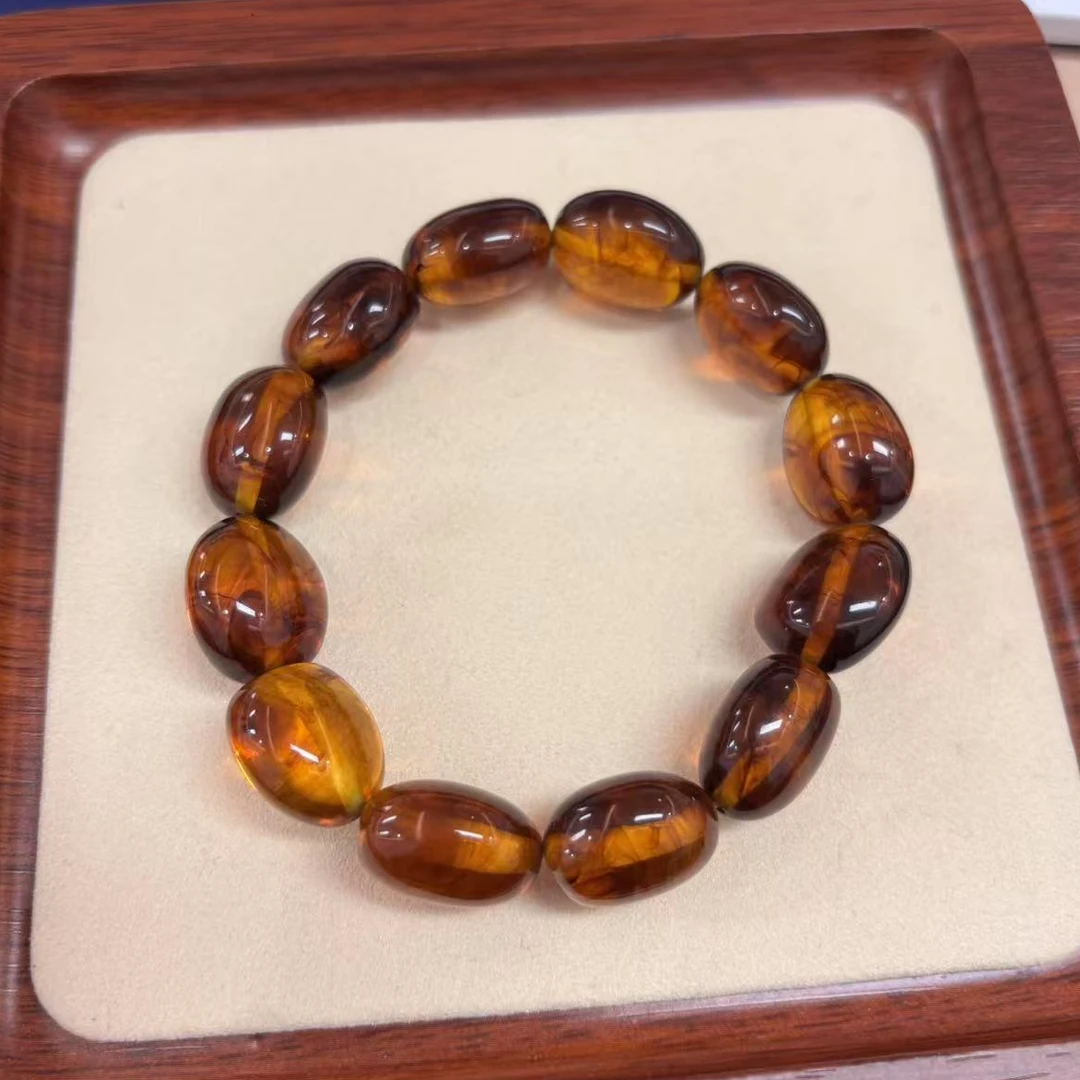 琥珀茶珀枣珠手串15m+*（多样性单个发货）