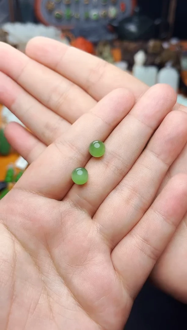 【闪购商品】和田玉耳饰银S925镶嵌耳饰01