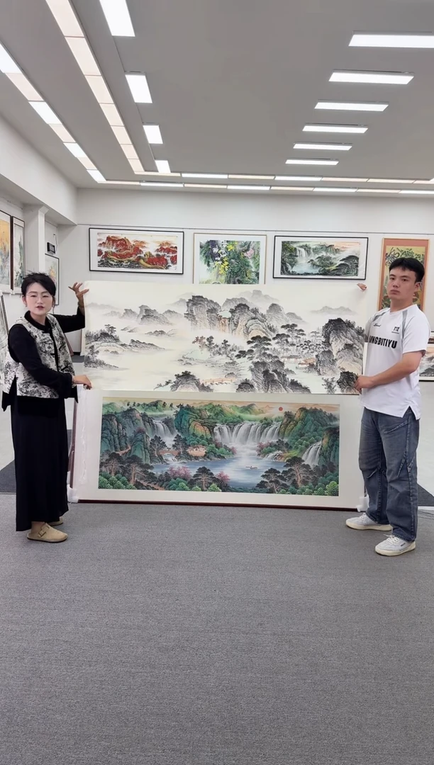 国画手绘  219*88  仿古画