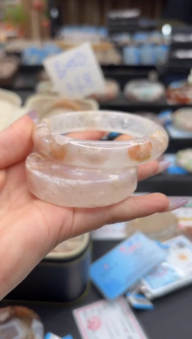 未镶嵌手镯石英质玉A155(60圈赠送镯心)