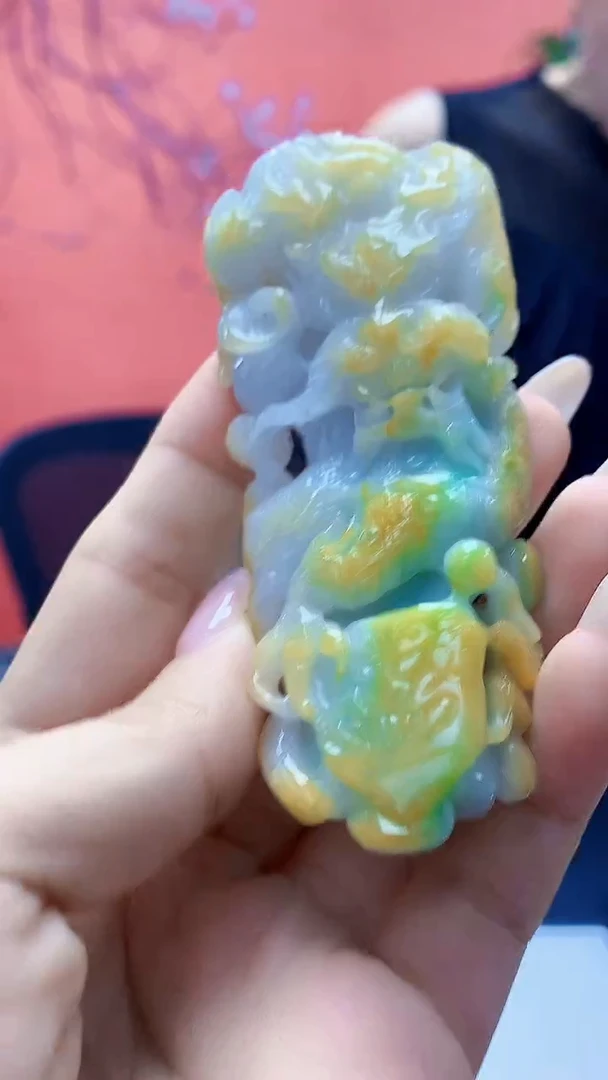 未镶嵌定制翡翠5160ty-毛货挂件178