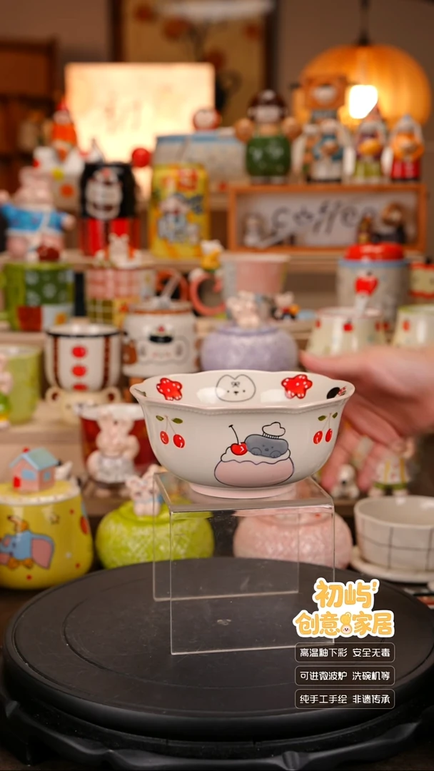 瓷初屿手工彩绘陶瓷餐具