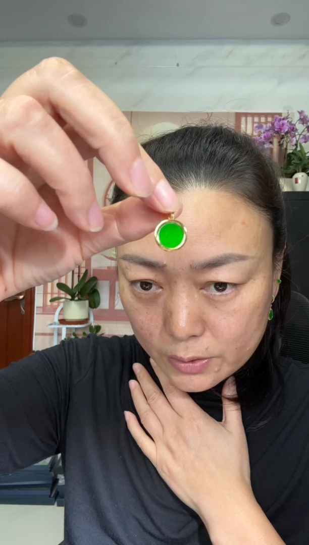 颈饰银S925镶嵌翡翠00002786