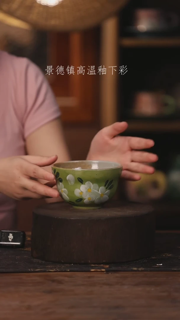 陶瓷景德镇高温釉下手绘陶瓷301