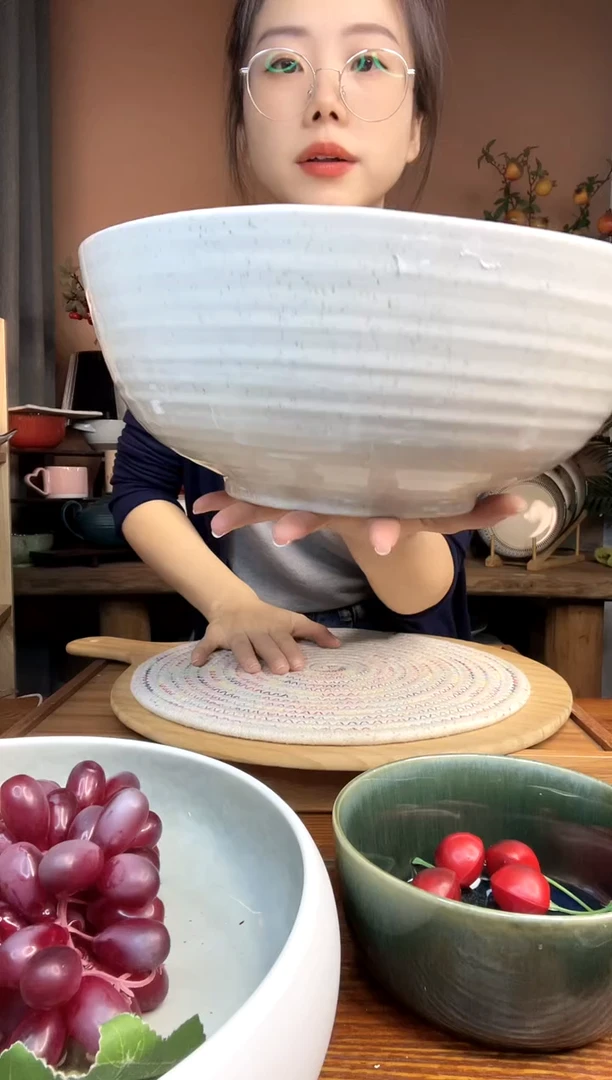 陶瓷12英寸喷墨工艺超大号汤盆 微瑕疵