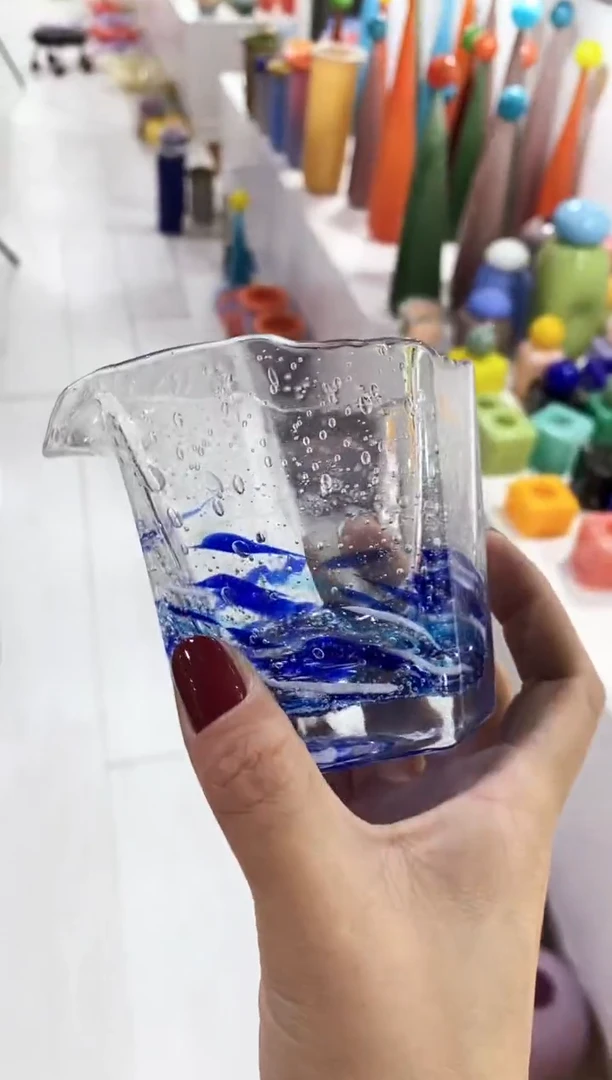麦*慕忆家手作琉璃花瓶瑕