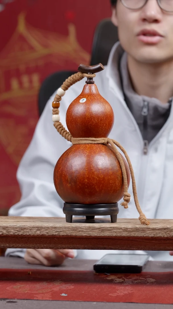 946微瑕尾货款大漆精品葫芦（介意勿拍）500ml