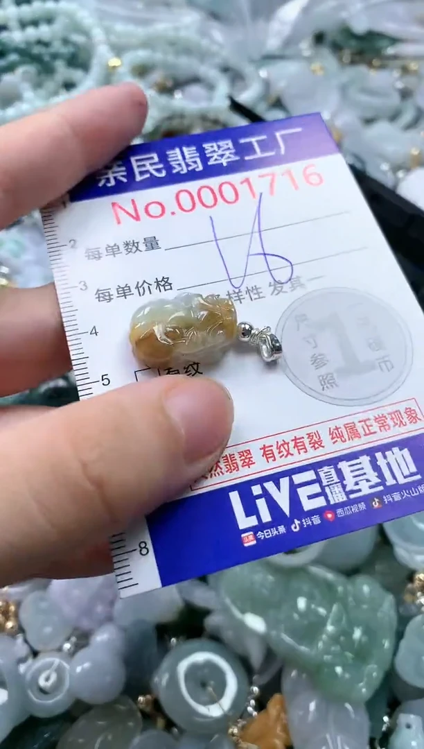翡翠未镶嵌吊坠(不含链)1716