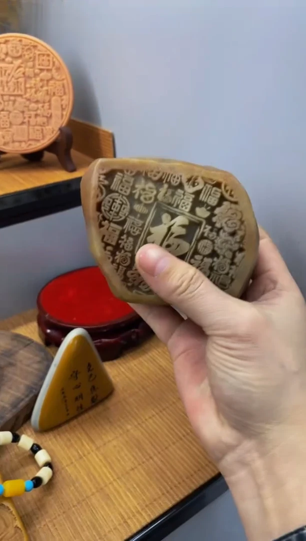 【闪购商品】茶宠石头刻字8888888下888