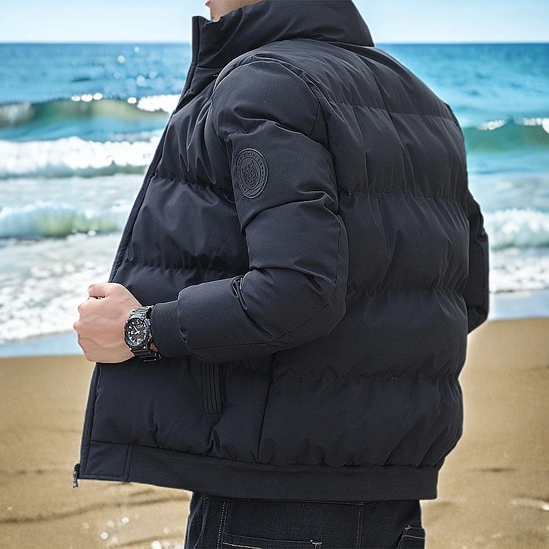 男士棉衣秋冬季新款痞帅立领棉服男装加厚保暖短款耐刮上衣服棉袄