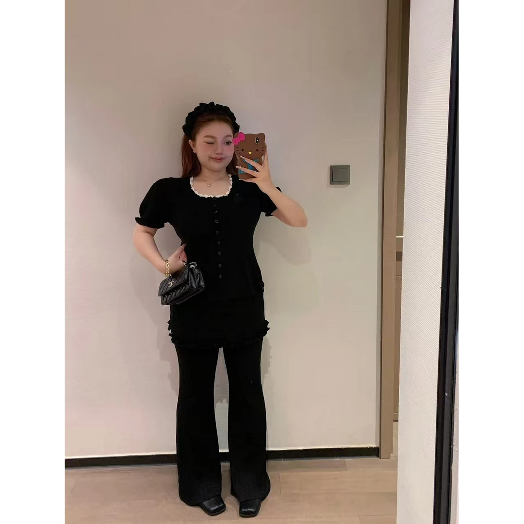 慧芝huizhi E799屁帘裤 定制款 遮肉显瘦显腿直微胖屁帘裤