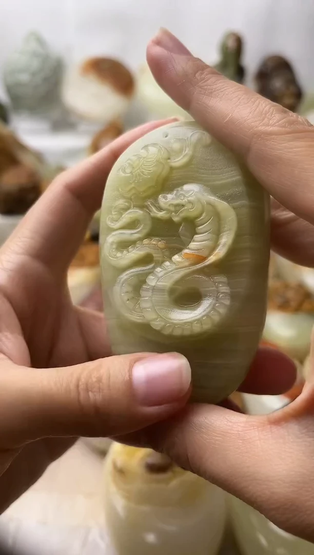 石材古青石棉纹正常不退换蛇