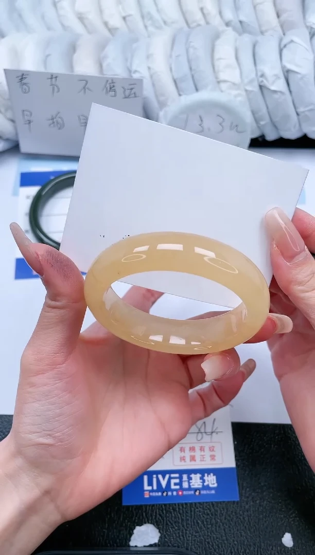 【闪购商品】石英质玉手镯未镶嵌T183-54