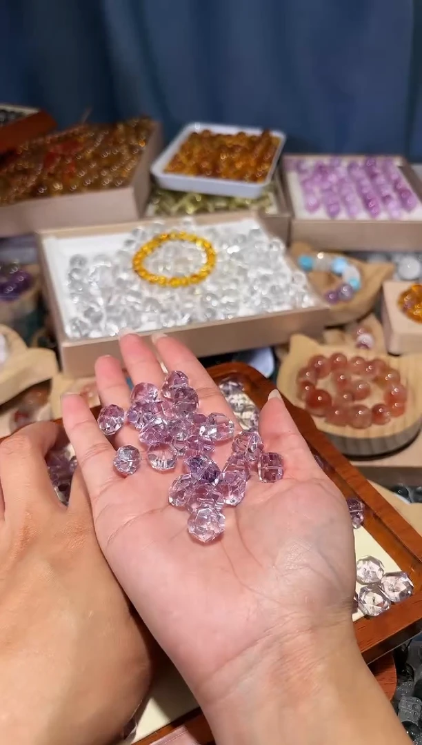 未镶嵌手串水晶玻利维亚隔珠宽卡12单颗