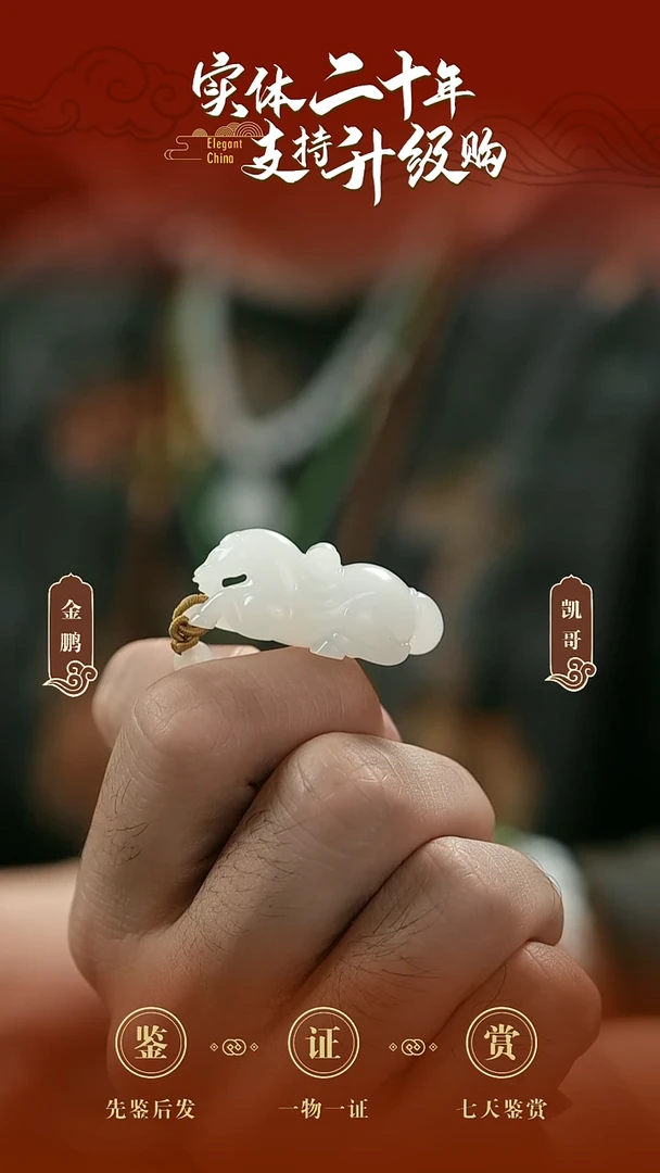 吊坠(赠链)未镶嵌和田玉白玉（生肖马）挂件
