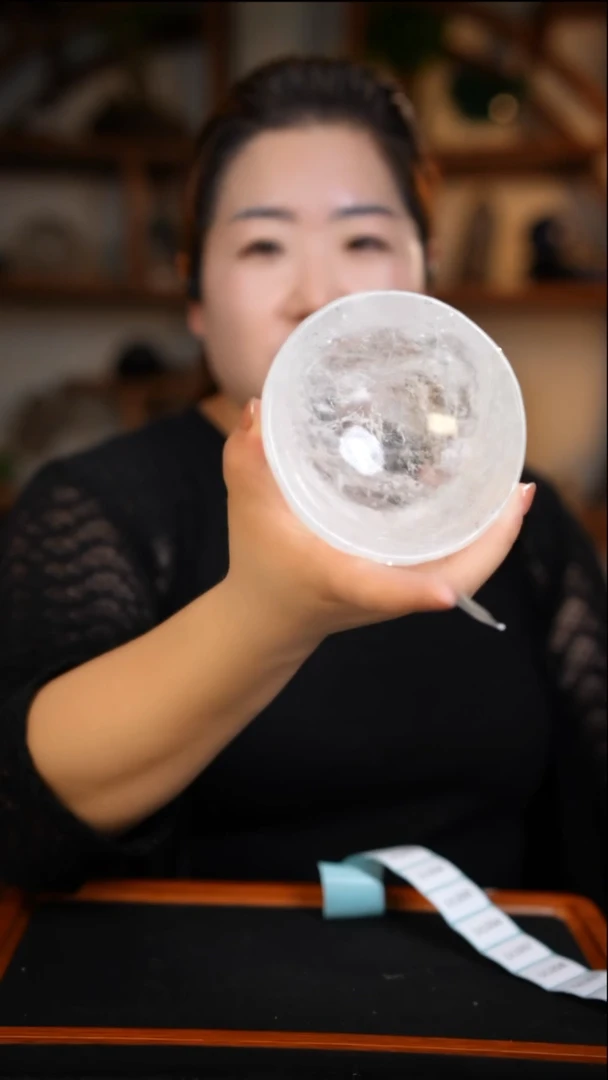 未镶嵌珠宝半成品水晶白水晶碗D201